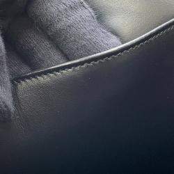 Pre Owned Prada Triangle Jacquard Tote Bag Brown/Black Canvas Leather