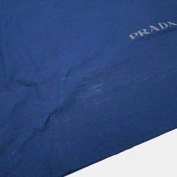 Pre Owned Prada Triangle Jacquard Tote Bag Brown/Black Canvas Leather