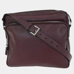 Pre Owned Prada Bordeaux Shoulder Bag