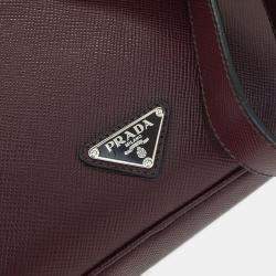 Pre Owned Prada Bordeaux Shoulder Bag