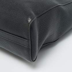 Pre Owned Prada Vitello Phenix Small Black Leather Tote