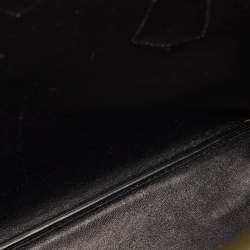 Pre Owned حقيبة يد برادا  مقبض مزدوج متوسطة جلد كور سافيانوا سوداء