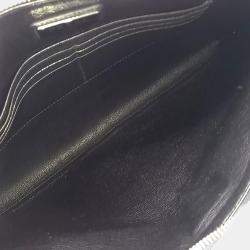 Pre Owned Prada Navy Blue Leather Saffiano Clutch