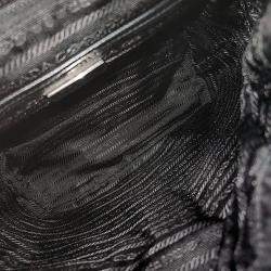 Pre Owned Prada Black Nylon Re-Nylon Two-Pocket Backpack