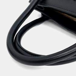 Pre Owned حقيبة يد وبراد برادا سايانو جلد أحادي الكتف سوداء