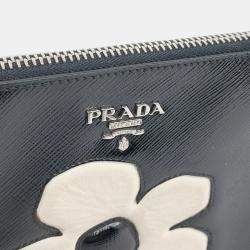 Pre Owned Prada Black Leather pouch