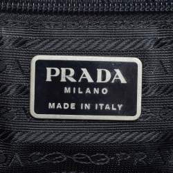 مملوكة مسبقًا Prada Black Nylon Chain Links Tote