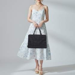 مملوكة مسبقًا Prada Black Nylon Chain Links Tote