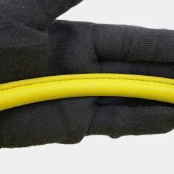 Pre Owned حقيبة برادا مون 2-طريقتين جلد أصفر