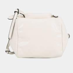 مملوكة مسبقًا Prada Dangle Handbag White Leather Size Mini