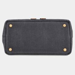 Pre Owned Prada Robot Canapa 2-Way Tote Bag Navy/Multicolor Canvas