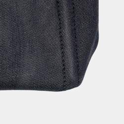 Pre Owned Prada Robot Canapa 2-Way Tote Bag Navy/Multicolor Canvas