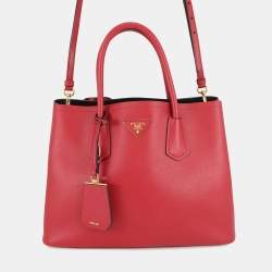 مملوكة مسبقًا Prada 2Wayhandbag Red Saffiano Leather leather