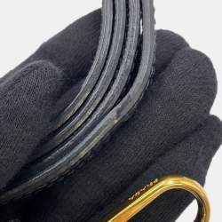 مملوكة مسبقًا حقيبة برادا جاليريا دبابيس جلد سافيانو أسود بحجم صغير متعددة الاستخدامات