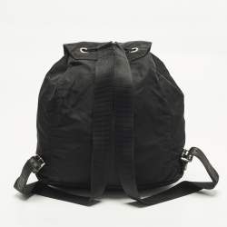 Pre Owned Prada Black Nylon Vintage Drawstring Backpack