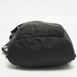 Pre Owned Prada Black Nylon Vintage Drawstring Backpack