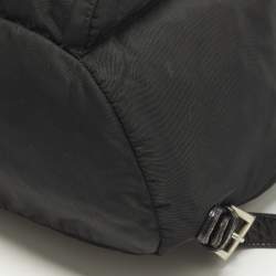 Pre Owned Prada Black Nylon Vintage Drawstring Backpack