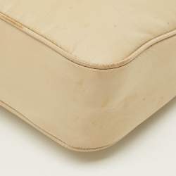 Pre Owned Prada Re-Edition 2005 Beige Re-Nylon and Saffiano Leather Shoulder Bag