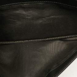 Pre Owned Prada Black Saffiano Leather Wallet on Chain