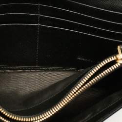 Pre Owned Prada Black Saffiano Leather Wallet on Chain