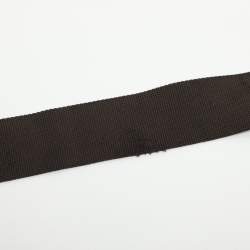 Pre Owned Prada Logo Embossed Brown Leather Crossbody Bag