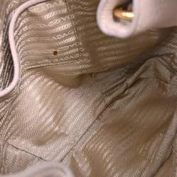 Pre Owned Prada Leather Top Handle Bag