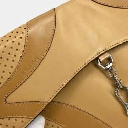 Pre Owned حقيبة برادا جلد بني