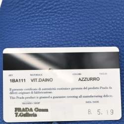 مملوكة مسبقًا Prada Blue Leather 2way Shoulder Handbag