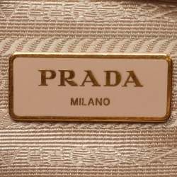 مملوكة مسبقًا Prada Promenade Small Beige Saffiano Lux Leather Satchel