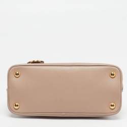 مملوكة مسبقًا Prada Promenade Small Beige Saffiano Lux Leather Satchel