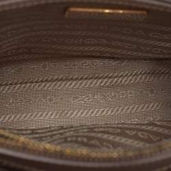 مملوكة مسبقًا Prada Promenade Small Beige Saffiano Lux Leather Satchel