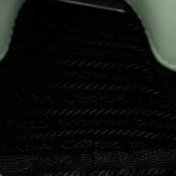 مملوكة مسبقًا Prada Green Mini Brushed Leather Cleo Flap
