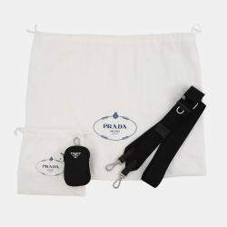مملوكة مسبقًا Prada Padded Re-Nylon 2-Way Tote Bag Black Nylon Size Small