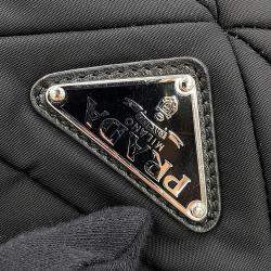 مملوكة مسبقًا Prada Padded Re-Nylon 2-Way Tote Bag Black Nylon Size Small