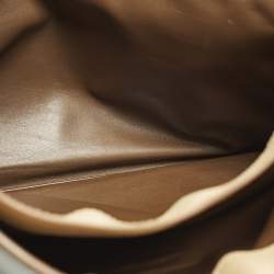 Pre Owned Prada Envelope Beige/Light Blue Saffiano Bicolo Leather Document Case