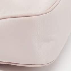 Pre Owned Prada Re-Edition 2005 Light Pink Nylon Shoulder Bag
