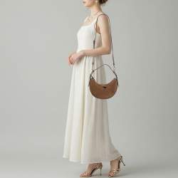 مملوكة مسبقًا Prada Arque Brown Suede Shoulder Bag