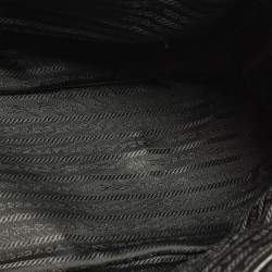 Pre Owned Prada Double Zip Large Black Saffiano Lux Leather Tote