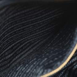 Pre Owned Prada Vitello Daino Blue Leather Satchel