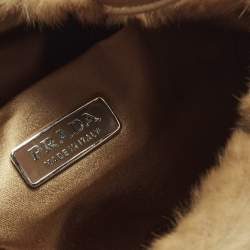 مملوكة مسبقًا حقيبة يد برادا فرو بيج بشعار