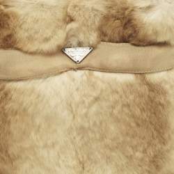 مملوكة مسبقًا حقيبة يد برادا فرو بيج بشعار