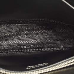 Pre Owned Prada Elektra Black City Calf and Saffiano Leather Shoulder Bag