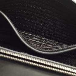 Pre Owned Prada Elektra Black City Calf and Saffiano Leather Shoulder Bag