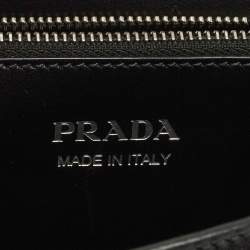 Pre Owned Prada Elektra Black City Calf and Saffiano Leather Shoulder Bag