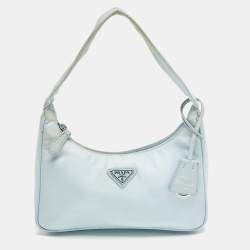 Pre Owned Prada Re-Edition 2000 Light Blue Re-Nylon Shoulder Bag