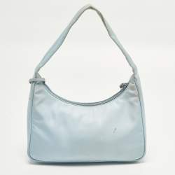 Pre Owned Prada Re-Edition 2000 Light Blue Re-Nylon Shoulder Bag