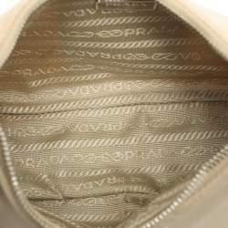 Pre Owned Prada Re-Edition 2005 Beige Re-Nylon and Saffiano Leather Shoulder Bag