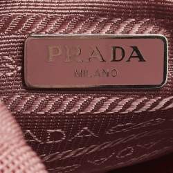 Pre Owned Prada Re-Edition 2000 Pink Nylon Shoulder Bag