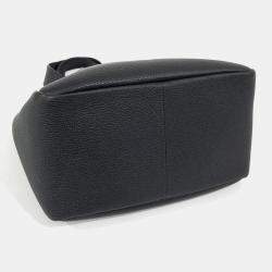 Pre Owned Prada Black Leather Vitello Dino Soft Tote Bag