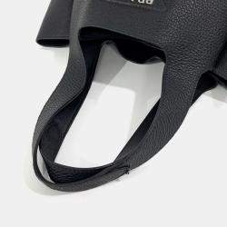 Pre Owned Prada Black Leather Vitello Dino Soft Tote Bag